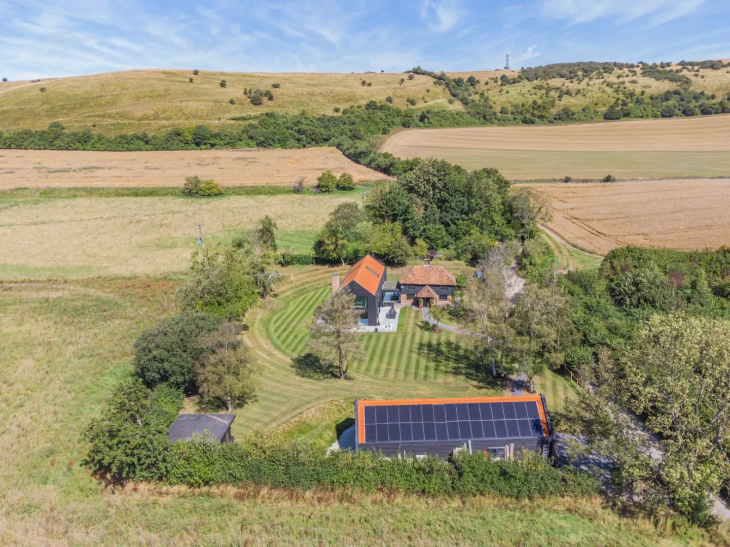 Far away view of outside Blue House