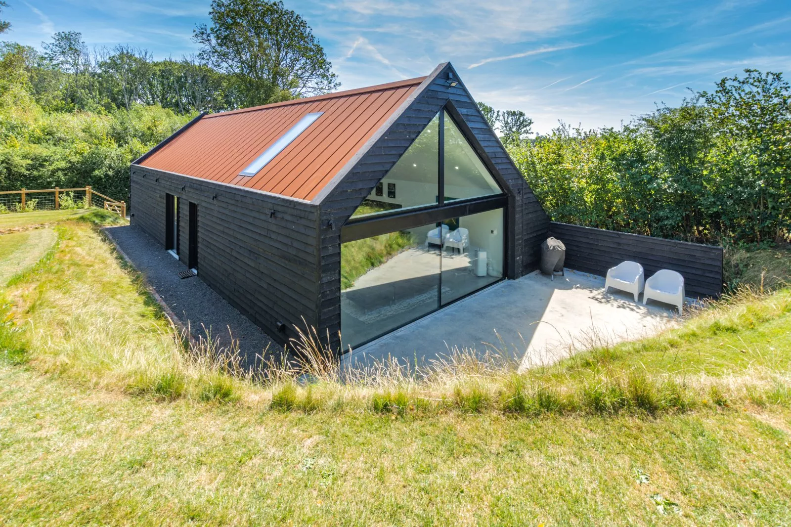 Outside Patio Blue House