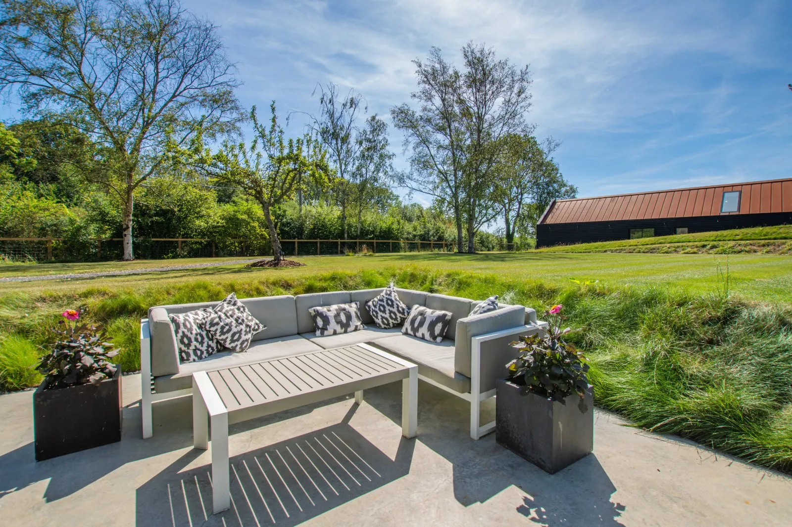 Outside Seating Blue House