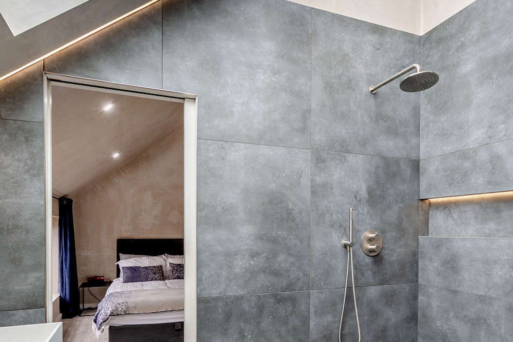 Jack & Jill Bathroom Blue House